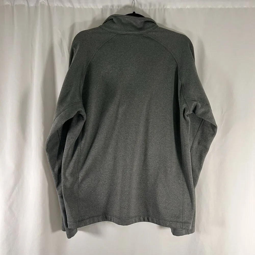The North Face Jacket Men's Large Grey 1/4 Zip Pockets Turtleneck Pullover